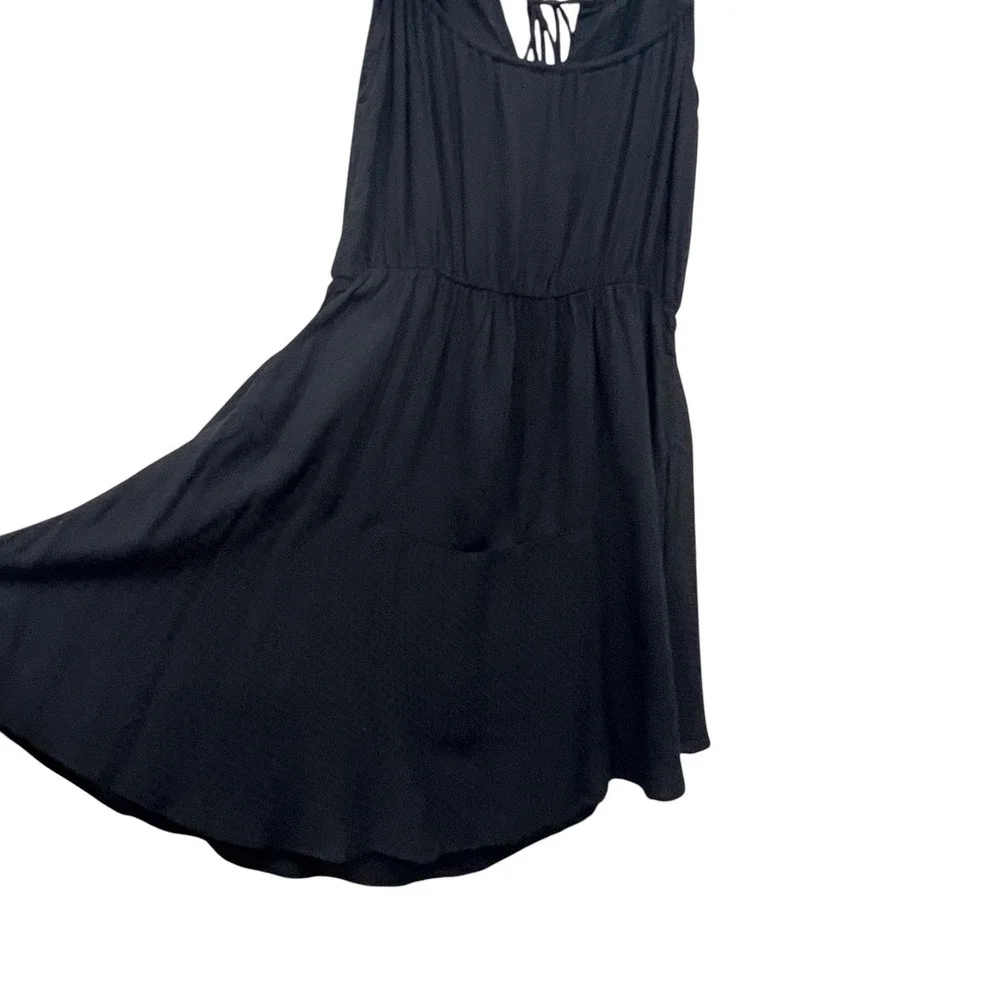Free‎ People Intimately Black Shake it Up Mini Dress Strap XS Boho Flattering